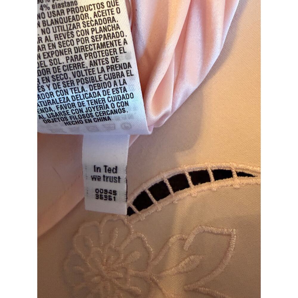 NWT Ted Baker London Emalise Embroidered skater dress 8 3 lace *flaws* - Picture 13 of 14